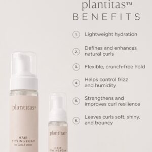 Curl Foam Benefits-13x18in_ENG Plantitas Hair Styling Foam